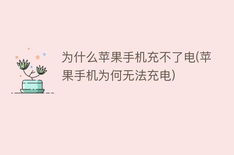 為什么手機充不了電
