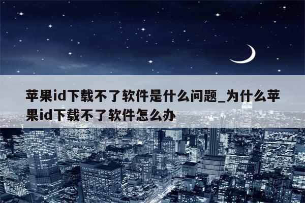 為什么下載不了軟件