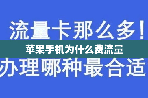 蘋果手機為什么費流量