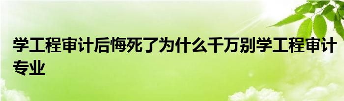 為什么審計